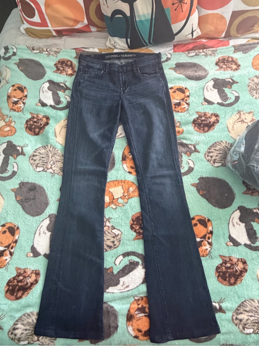 Citizens of Humanity Amber Y2K Low Rise Flare Jeans Dark Wash 27 USA